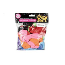 Pack of Assorted Colour Helium Balloons - 100's